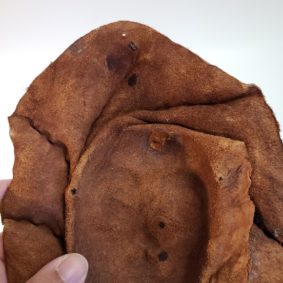 Vintage Leather Womens Face Mask Art Sculpture Wall Hanging - Picture 6 of 9